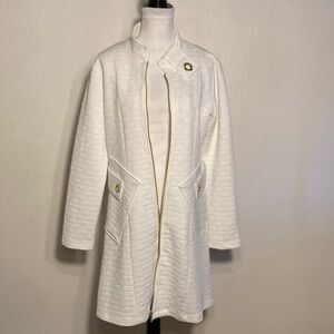 UbU Clothing Co. White Coat with Gold Accents Women's Size Large